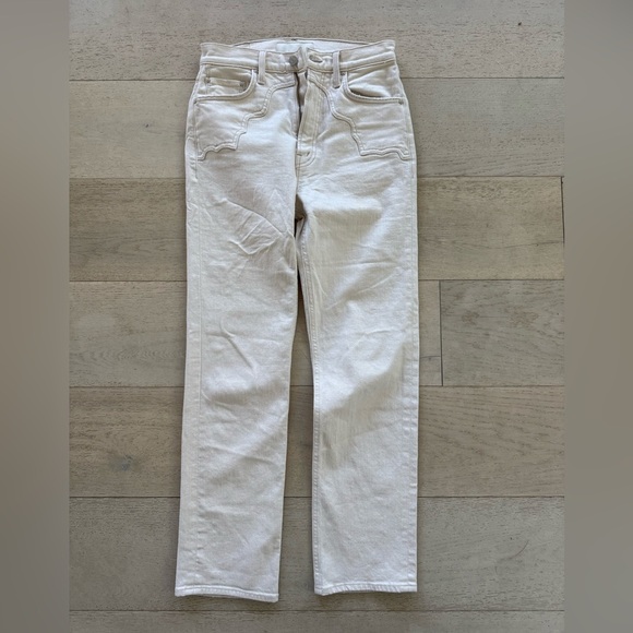 MOTHER SUPERIOR The Buckle Bunny Rider Ankle Jeans High Waist Act Natural 27 - Picture 6 of 13